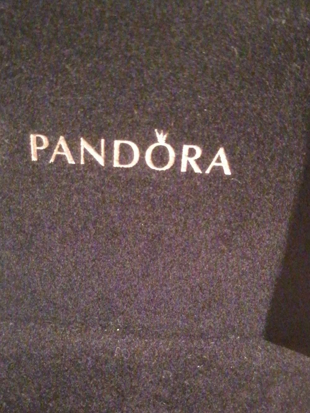 Pandora Black Velvet White Box